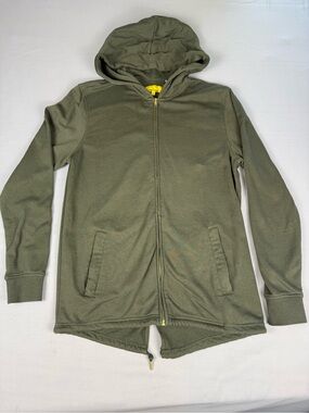 Five Four Olive Military Fishtail Zip Hoodie Sweatshirt Men’s Medium